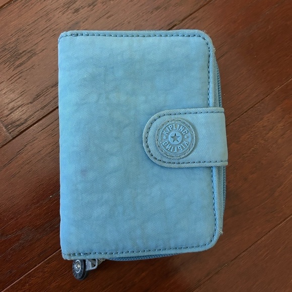 Kipling New Money Small Credit Card Wallet Blue lightweight water resistant - Picture 10 of 12